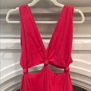 Elegant Red Sleeveless Dress